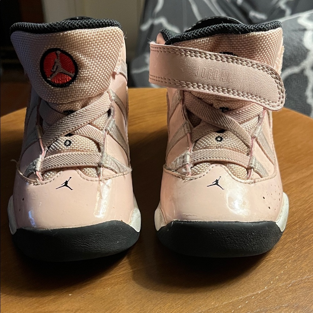 Jordan Kids Light Pink High-Top Sneakers